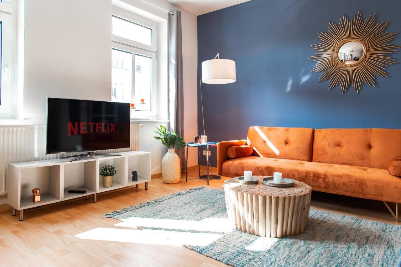 Stilvolles Apartment - Balkon, Netflix, Nespresso, Zentral, Messe Chemnitz Bagian luar foto